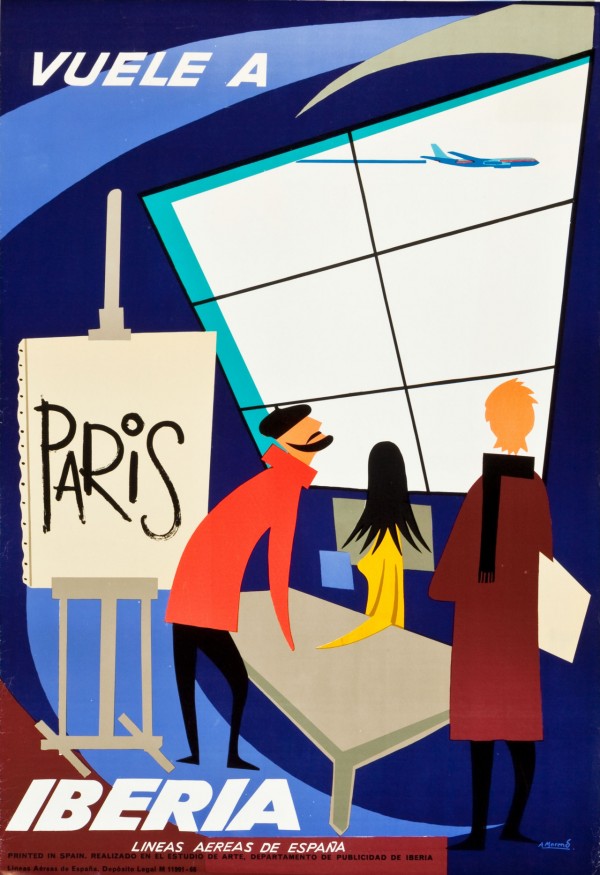 Iberia Airlines Travel Poster  Print